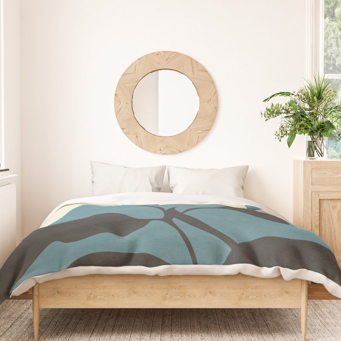 Abstract Modern Flowers 2 Duvet Cover Gallery Image 3