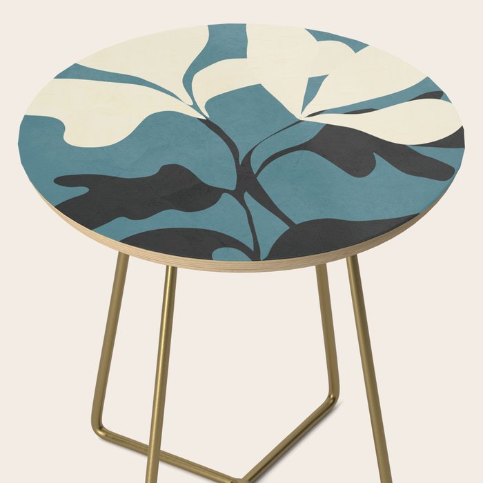 Abstract Modern Flowers 2 Side Table Gallery Image 2