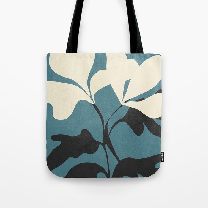 Abstract Modern Flowers 2 Tote Bag Gallery Image 1