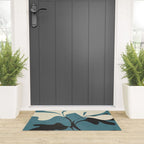 Abstract Modern Flowers 2 Welcome Mat Gallery Image 3
