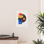 Minimalist Modern Mid Century Funky Colorful Primary Shapes Paper Collage by Ejaaz Haniff Poster Gallery Image 2