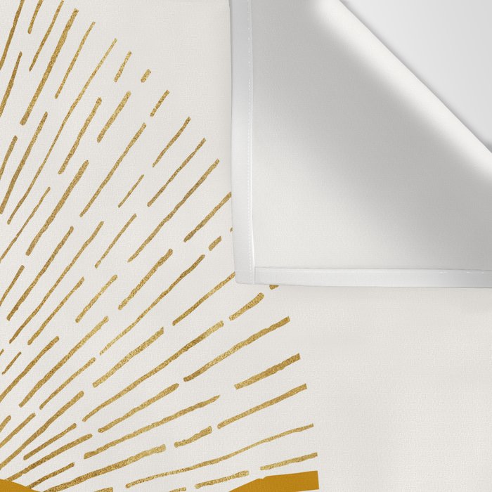 The Sun and The Sea - Gold and Teal Wall Tapestry Gallery Image 3