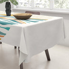 The Sun and The Sea - Gold and Teal Tablecloth Gallery Image 3