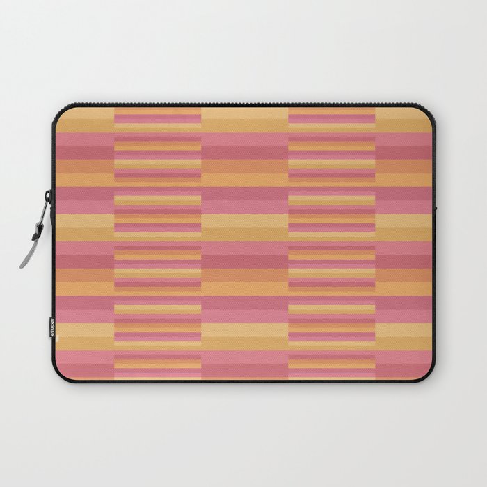 Mixed Stripes Pattern V Pink Yellow Orange Laptop Sleeve Gallery Image 1