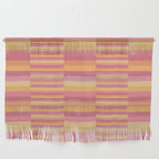 Mixed Stripes Pattern V Pink Yellow Orange Wall Hanging Gallery Image 1