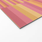 Mixed Stripes Pattern V Pink Yellow Orange Welcome Mat Gallery Image 2