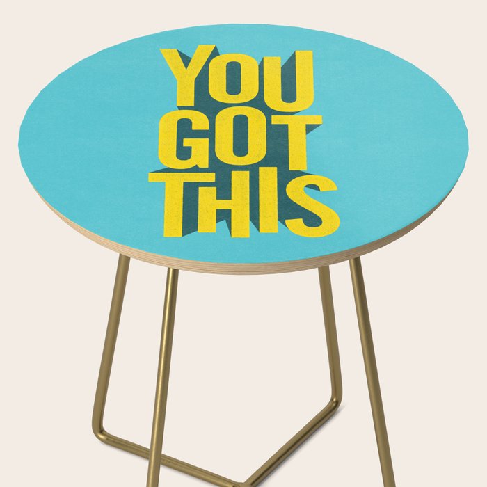 You Got This motivational typography poster inspirational quote bedroom wall home decor Side Table Gallery Image 2