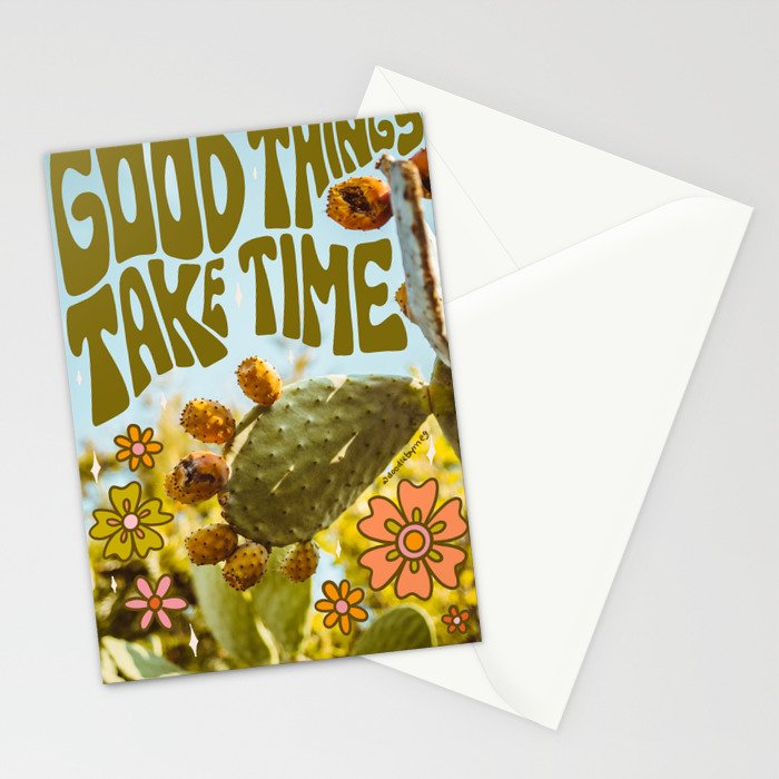 Good Things Take Time Stationery Card Gallery Image 2