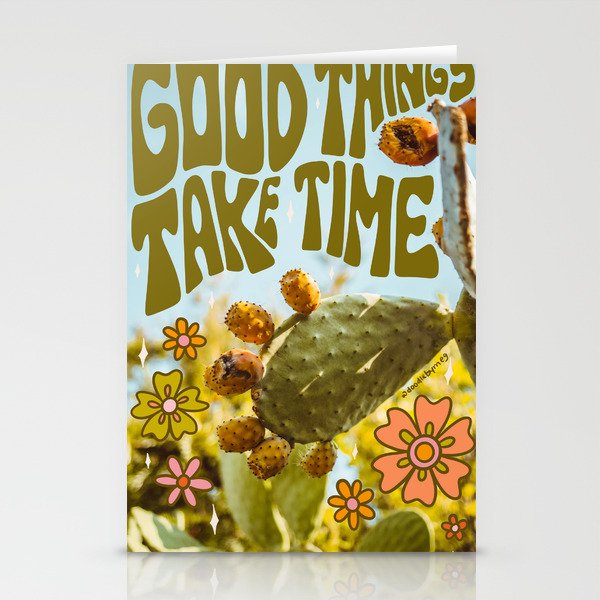 Good Things Take Time Stationery Card Gallery Image 2