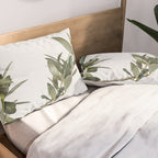 Green Olive Tree Leaves Photo | Botanical Spain Art Print Tenerife Island Nature Travel Photography Pillow Sham Gallery Image 2