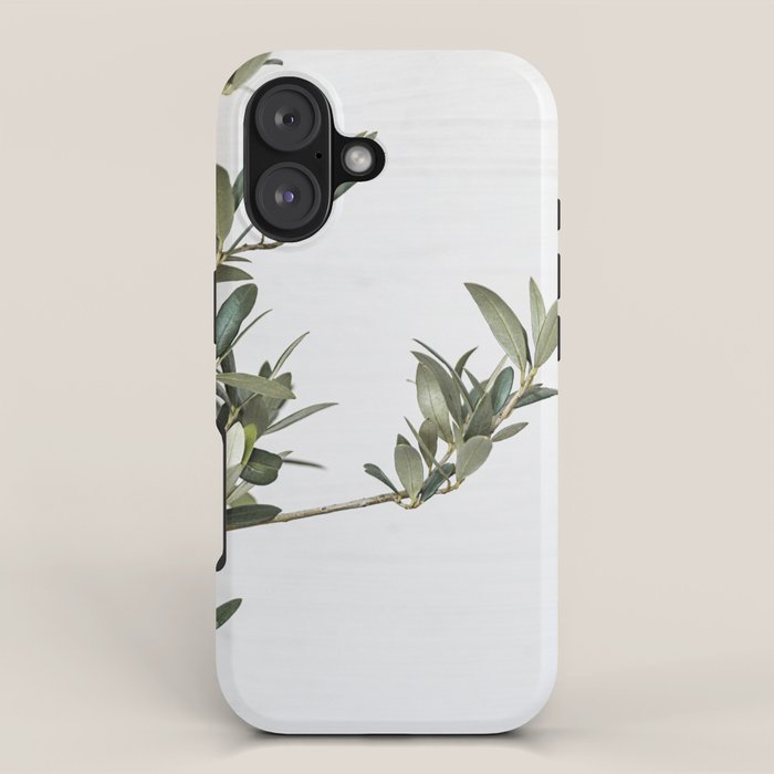 Green Olive Tree Leaves Photo | Botanical Spain Art Print Tenerife Island Nature Travel Photography iPhone Case Gallery Image 1