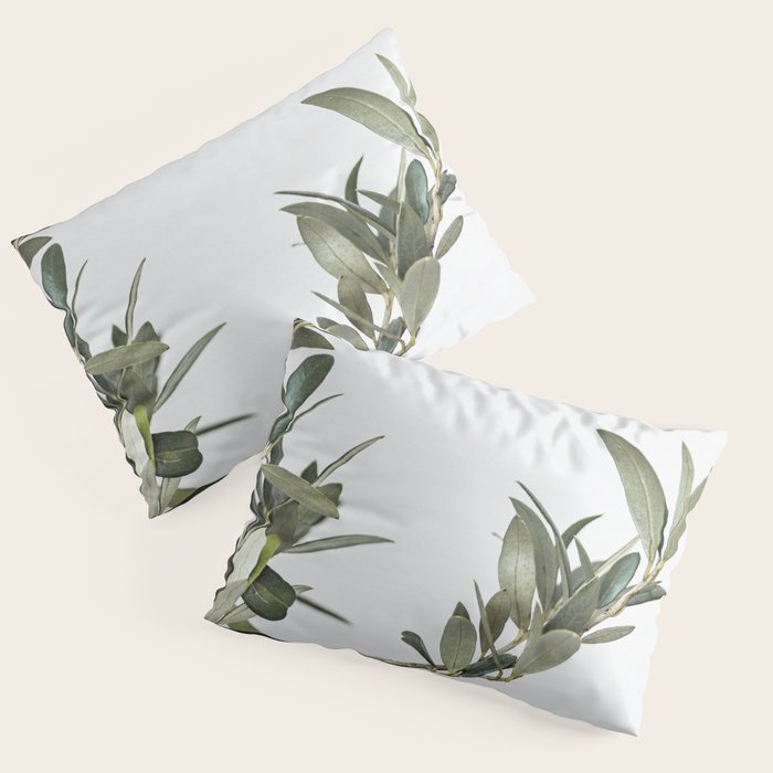 Green Olive Tree Leaves Photo | Botanical Spain Art Print Tenerife Island Nature Travel Photography Pillow Sham Gallery Image 3