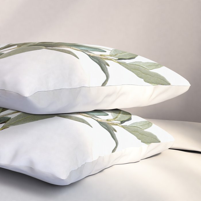 Green Olive Tree Leaves Photo | Botanical Spain Art Print Tenerife Island Nature Travel Photography Pillow Sham Gallery Image 3