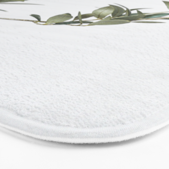 Green Olive Tree Leaves Photo | Botanical Spain Art Print Tenerife Island Nature Travel Photography Bath Mat Gallery Image 3