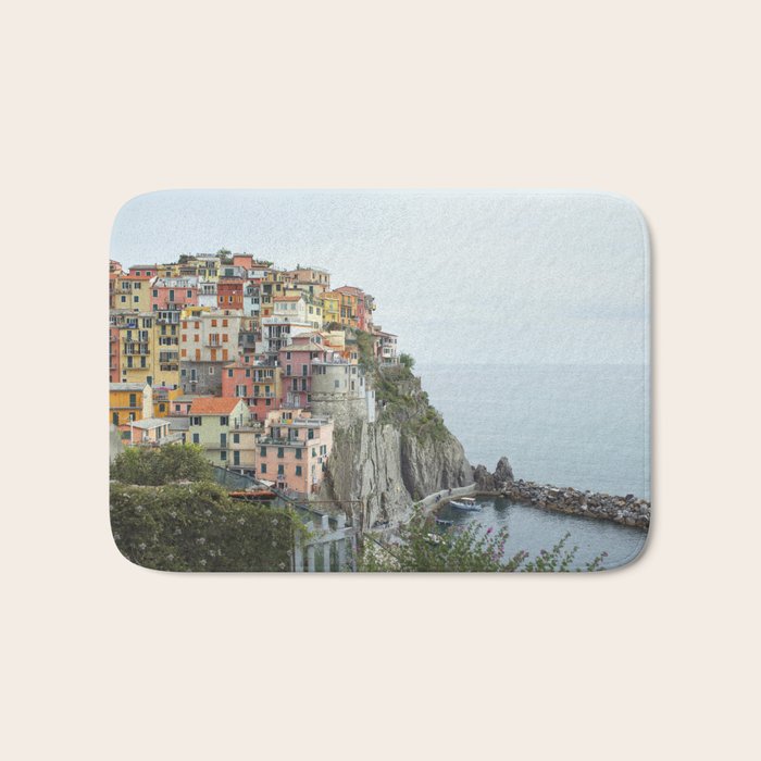 Manarola Cinque Terre Italy Travel Photography Bath Mat Gallery Image 1