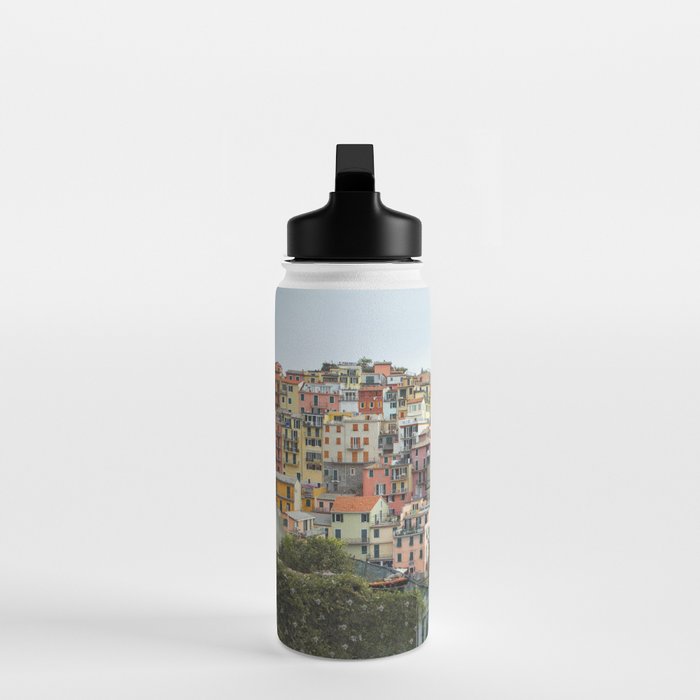 Manarola Cinque Terre Italy Travel Photography Water Bottle Gallery Image 3
