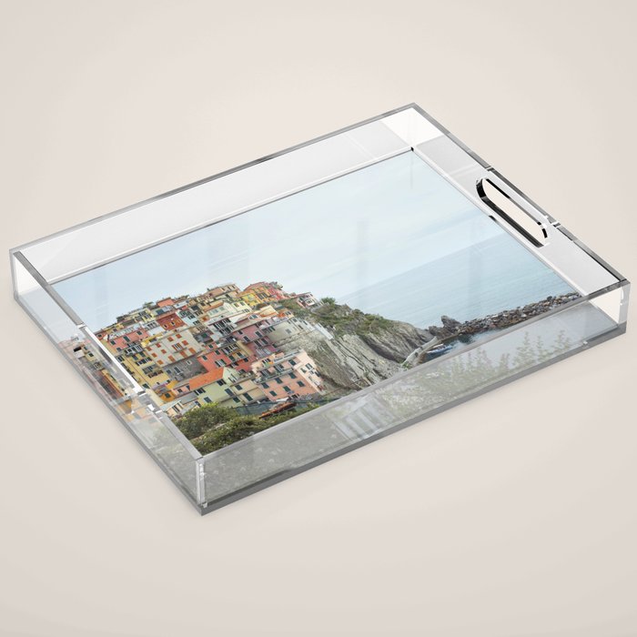 Manarola Cinque Terre Italy Travel Photography Acrylic Tray Gallery Image 1