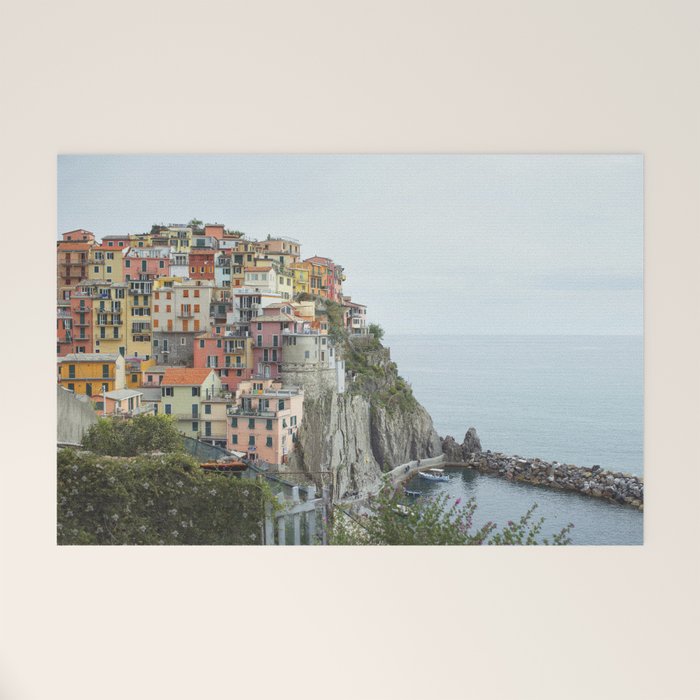 Manarola Cinque Terre Italy Travel Photography Welcome Mat Gallery Image 1