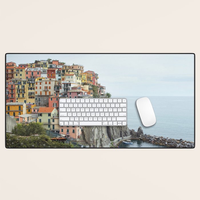 Manarola Cinque Terre Italy Travel Photography Desk Mat Gallery Image 1