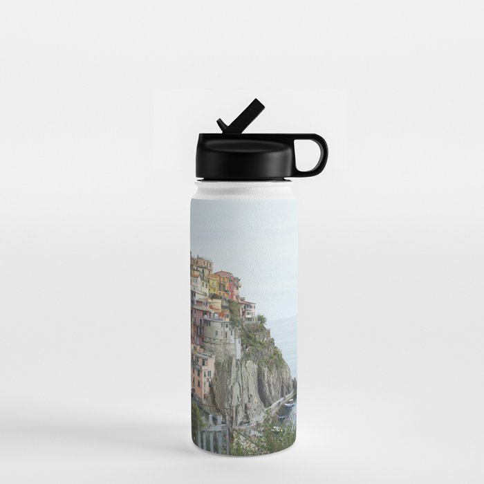 Manarola Cinque Terre Italy Travel Photography Water Bottle Gallery Image 1