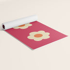 Magenta flower Yoga Mat Gallery Image 2