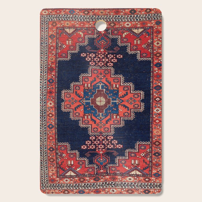 Afshar Kerman South Persian Rug Print Cutting Board Gallery Image 1