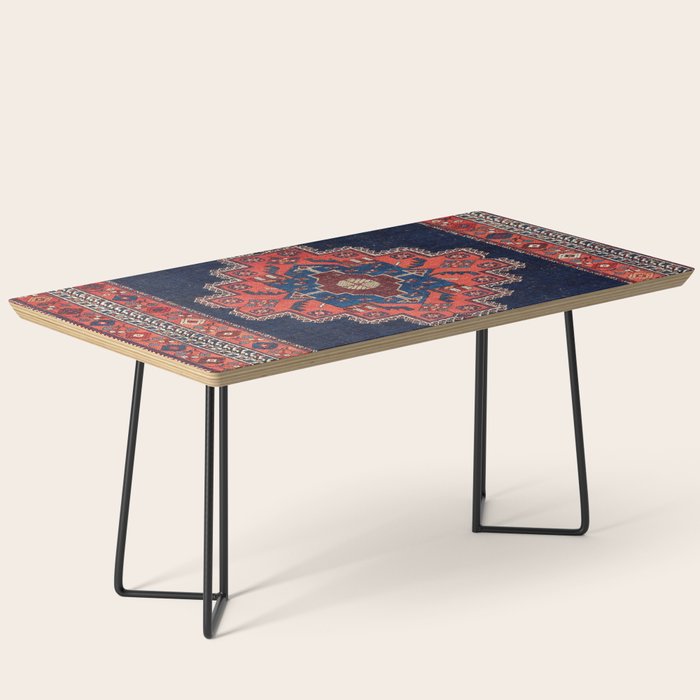 Afshar Kerman South Persian Rug Print Coffee Table Gallery Image 1