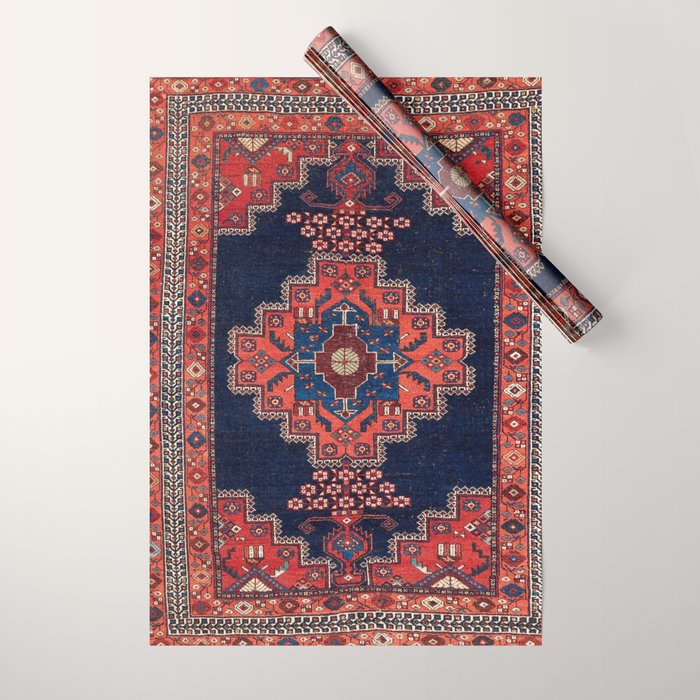 Afshar Kerman South Persian Rug Print Wrapping Paper Gallery Image 1