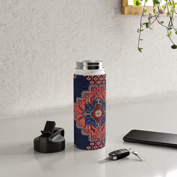 Afshar Kerman South Persian Rug Print Water Bottle Gallery Image 4
