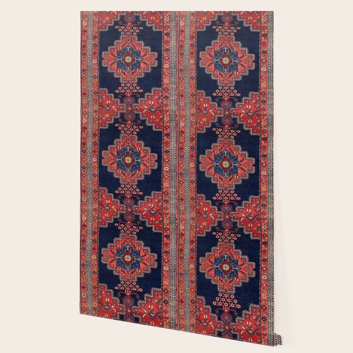Afshar Kerman South Persian Rug Print Wallpaper Gallery Image 2