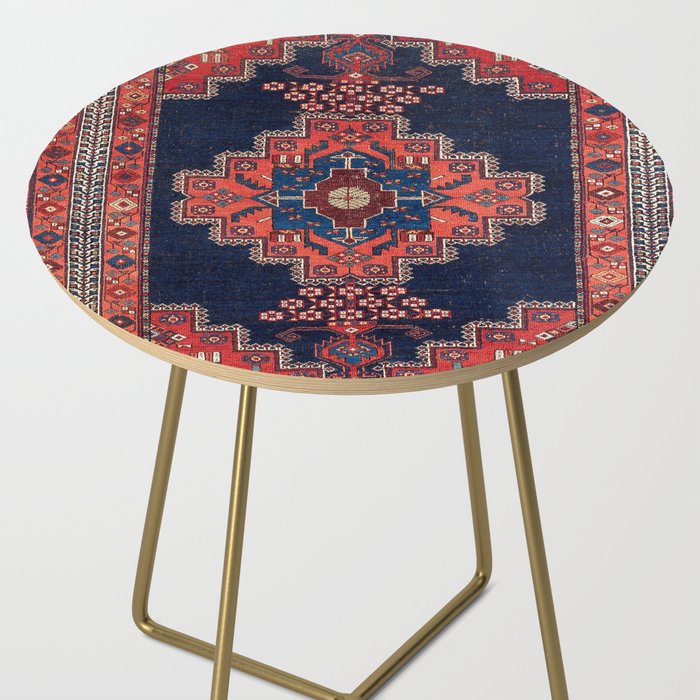 Afshar Kerman South Persian Rug Print Side Table Gallery Image 2