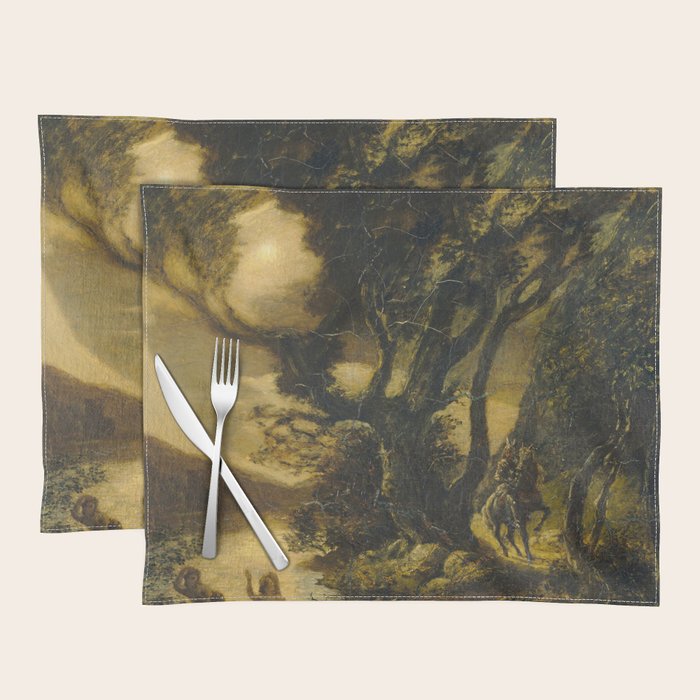 "Siegfried and the Rhine Maidens" by Albert Pinkham Ryder (1888/1891) Placemat Gallery Image 1