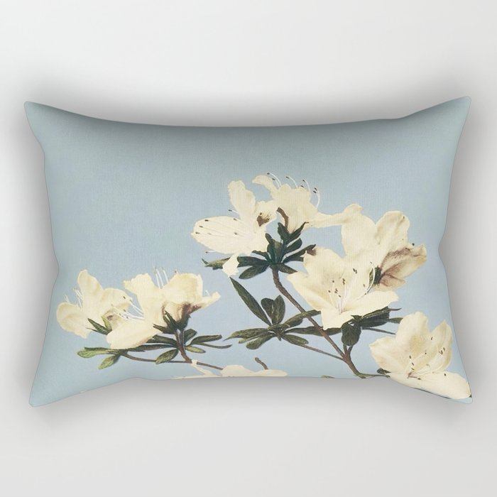 Japanese Azaleas by Ogawa Kazumasa Rectangular Pillow Gallery Image 1