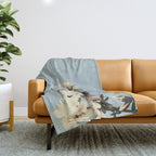Japanese Azaleas by Ogawa Kazumasa Throw Blanket Gallery Image 1