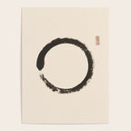 Enso Circle Zen Symbol Mindful Abstract Design Spiritual Karma Meditation Yoga Studio Buddism Art Poster Gallery Image 4