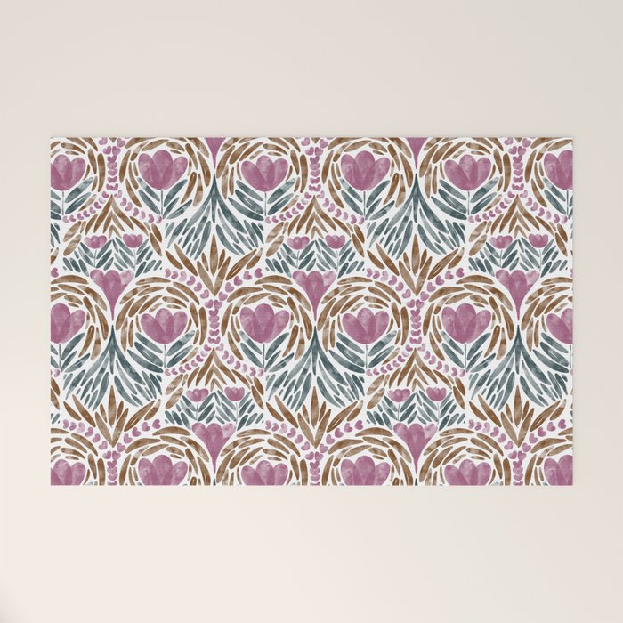 Floral Rhythm Botanic Welcome Mat Gallery Image 1