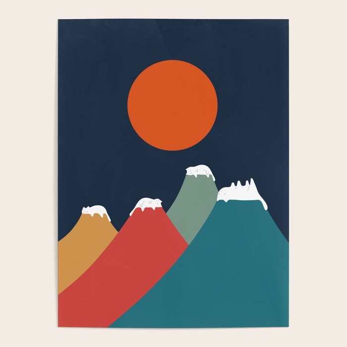 Cat Landscape 10 Poster Gallery Image 4