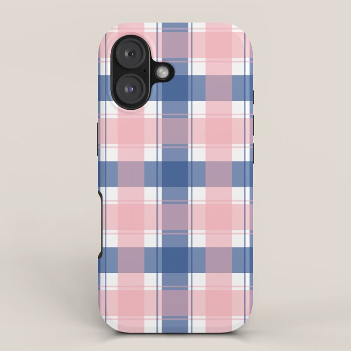Soft Tones Grid Fusion iPhone Case Gallery Image 1