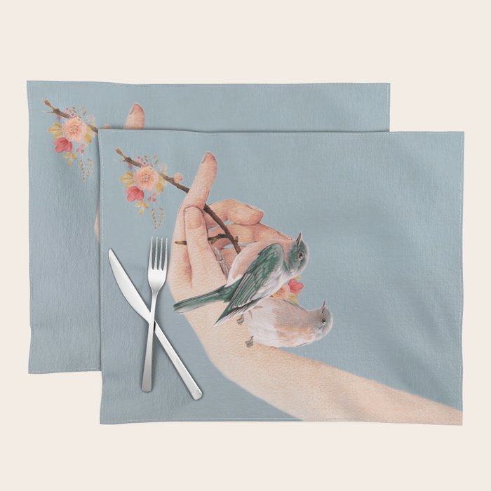Birds on Hand Placemat Gallery Image 1