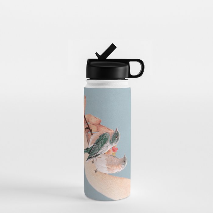 Birds on Hand Water Bottle Gallery Image 1