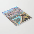 Mural of the Aztec city of Tenochtitlan by Diego Rivera Notebook Gallery Image 2