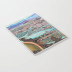 Mural of the Aztec city of Tenochtitlan by Diego Rivera Notebook Gallery Image 3
