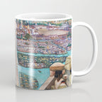 Mural of the Aztec city of Tenochtitlan by Diego Rivera Coffee Mug Gallery Image 1