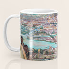 Mural of the Aztec city of Tenochtitlan by Diego Rivera Coffee Mug Gallery Image 3