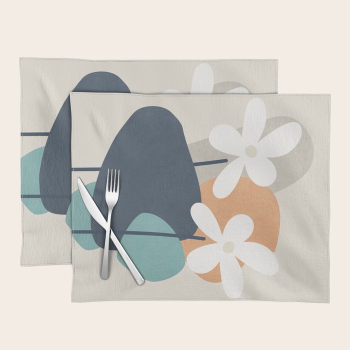 Abstract Flowers 3 Placemat Gallery Image 1