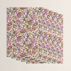 Vibrant paisley print Wrapping Paper Gallery Image 3