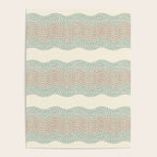 Wavy River I in cream, sage green, tan Poster Gallery Image 4