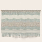 Wavy River I in cream, sage green, tan Wall Hanging Gallery Image 1