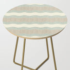 Wavy River I in cream, sage green, tan Side Table Gallery Image 2