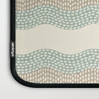 Wavy River I in cream, sage green, tan Laptop Sleeve Gallery Image 3